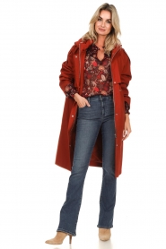 ba&sh |  Oversized trenchcoat Ted | red   | Picture 2