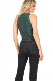 ba&sh |  Halter top with lurex Zichy | green  | Picture 6