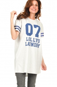Lollys Laundry :  Oversized T-shirt Lumias | light grey - img4