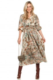 Lollys Laundry :  Floral printed maxi dress Britta | multi - img3