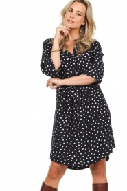 Lollys Laundry |  Polkadot dresss Jade | dark blue  | Picture 5