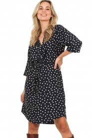 Lollys Laundry |  Polkadot dresss Jade | dark blue  | Picture 6