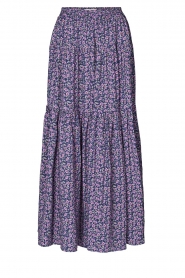 Lollys Laundry |  Floral maxi skirt Sunset | purple  | Picture 1