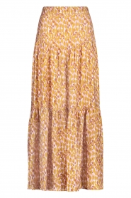 Aaiko |  Maxi dress with print Dalana | yellow  | Picture 1