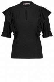  Top with ruffles Jelyrea | black