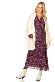 Louizon |  Maxi dress with print  Xylophone  | pink  | Picture 3