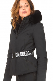 Goldbergh |  Down jacket with faux fur Hida | black  | Picture 7