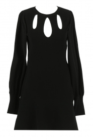 Twinset |  Knitted dress with cut-outs Faye | black  | Picture 1