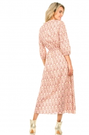 Aaiko |  Midi dress with print Balina | pink  | Picture 6