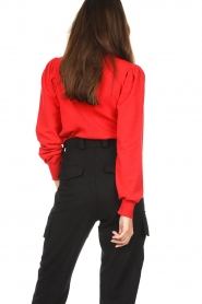 Twinset |  Turtleneck sweater with puff sleeves Dolcevita | red   | Picture 8