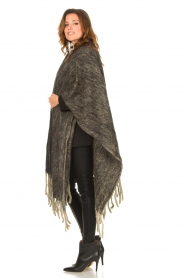 JC Sophie |  Knitted poncho Jaelle | grey  | Picture 6