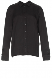  Satin blouse Filou | black