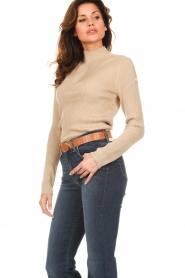 Dante 6 |  Ribbed turtleneck sweater Ophylin | beige  | Picture 7