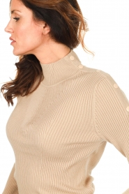 Dante 6 |  Ribbed turtleneck sweater Ophylin | beige  | Picture 9