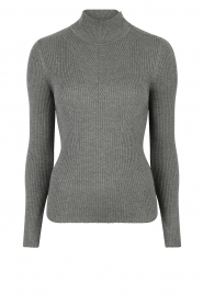 Dante 6 |  Ribbed turtleneck sweater Ophylin | grey