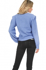 Dante 6 :  Knitted ajour cardigan Lady D | blue - img8
