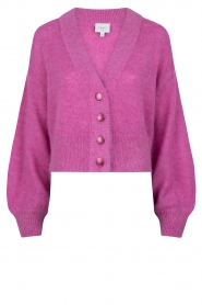  Cropped alpaca cardigan Jessy | pink