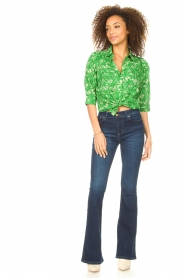 Lollys Laundry |  Blouse with print Bono | green  | Picture 3