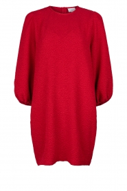 Dante 6 |  Dress with puff sleeves Posey | red   | Picture 1