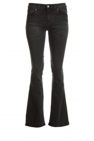 Lois Jeans |  L32 Flared stretch jeans Melrose | black
