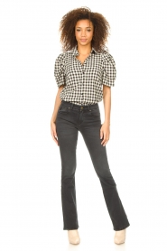 Lois Jeans |  L32 Flared stretch jeans Melrose | black  | Picture 3