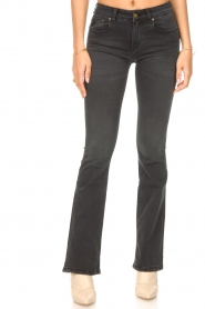 Lois Jeans |  L32 Flared stretch jeans Melrose | black  | Picture 6