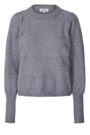Lollys Laundry |  Puff sleeve sweater Pricilla | light blue