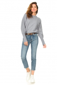 Lollys Laundry :  Puff sleeve sweater Pricilla | light blue - img3