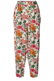 Lollys Laundry |  Pants with flower print Maisie | pink | pink  | Picture 1