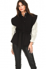 Dante 6 |  Quilted waistcoat Robina | black  | Picture 4