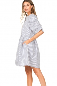Lollys Laundry |  Striped dress Merle | blue  | Picture 6