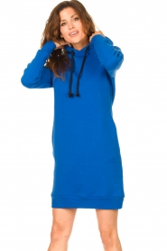 Blaumax |  Hooded sweater dress Harlem | blue  | Picture 4