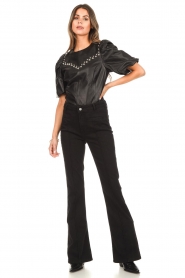 Dante 6 |  Leather top with studs Clyde | black   | Picture 3