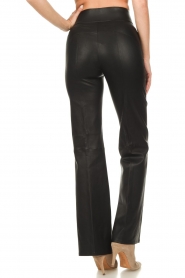 Dante 6 |  Straight lamb leather pants Gini | black  | Picture 7