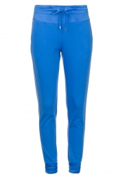 Liu Jo Easywear |  Cotton joggers Mila | blue  | Picture 1