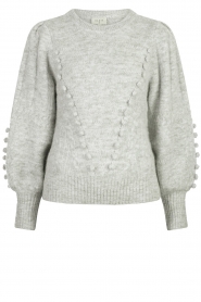  Knitted sweater with pompoms Matin | grey