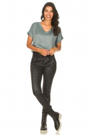 Ibana |  V-neck top Tany | green  | Picture 3