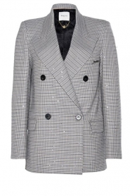 Berenice |  Checkered blazer with sequin details Vety | grey  | Picture 1