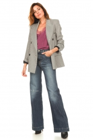 Berenice |  Checkered blazer with sequin details Vety | grey  | Picture 3