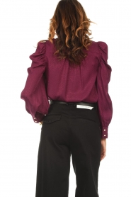 Berenice |  Blouse with puff sleeves Charlie | purple  | Picture 7