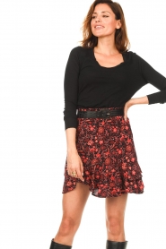 Berenice |  Floral skirt Jaden | red  | Picture 5