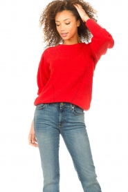 Suncoo |  Knitted sweater Picco | red  | Picture 4