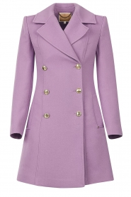 Kocca |  Double breasted coat Cultra | purple  | Picture 1