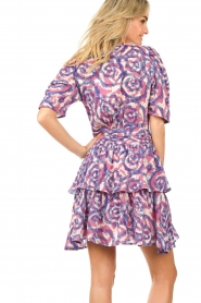 Suncoo |  Dress with print Caeli | purple  | Picture 7