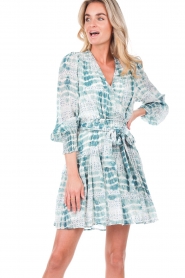 Suncoo |  Tie-dye dress with lurex Carrie| blue  | Picture 5