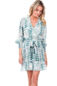 Suncoo |  Tie-dye dress with lurex Carrie| blue  | Picture 4