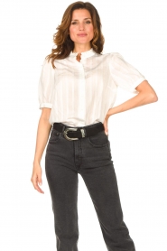Set |  See-through blouse Daine | white  | Picture 2