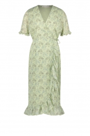  Midi wrap dress with print Rosy | green