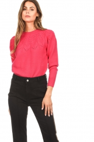 Kocca :  Openwork sweater Daor | pink  - img7