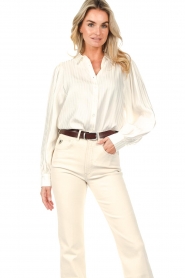 Freebird :  Jacquard blouse Kendall | off-white - img5